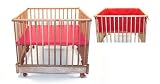 Review Kettler  / 4 Sided Foldable Playpen - Red Deck with Red Pad, by Kettler