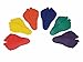 American Educational 6 Pairs Assorted Colors Poly Vinyl Feet Markers Set