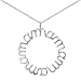 Sterling Silver Endless MAMA Open Circle Pendant on 16-18in Adjustable Chain Necklace