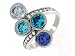 Ladies Sterling Silver Multi Cubic Zirconia Fancy Dress Ring