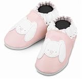 Robeez Bunny Pastel Pink Soft Sole Baby Shoes 12-18 months