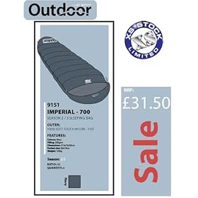 GTI 700 2-3 Season Super Light Weight Sleeping Bag New