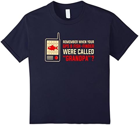 Kids GPS Fish-Finder were called Grandpa T shirt - Gifts Grandpa 10 Navy