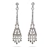 Eve's Addiction Jasmine's Long Dangling CZ Chandelier Earrings