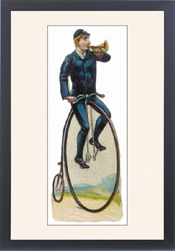 Framed Prints of Penny Farthing Scrap from Mary Evans
