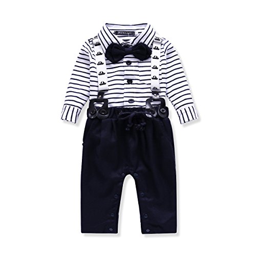 Baby Boys' Clothing Suit Gentleman Romper Jumpsuit Boys Rompers 2Pieces Sets