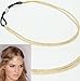 wiipujewelry WIIPU 2 LINE Metal Headband Stretch Hairband Elastic Hair Accessories(WIIPU-C132)