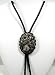 German Silver Etched Bolo Tie