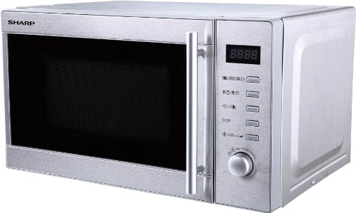 Sharp R60STW Mikrowellen / 800 W / 20 L / +30 Sekunden Funktion / silber