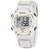 Armitron Women's 457004WHT Sport Chronograph White Nylon Strap Watch