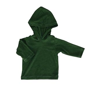 Kumquat Baby Green Stripe Kimono Top, 0-3M