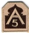 US Army North (5th Army) Desert Patch