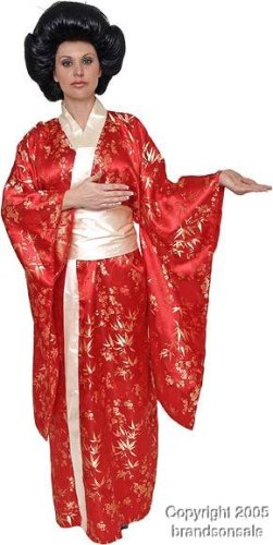 Adult Women's Red Kimono Halloween Costume