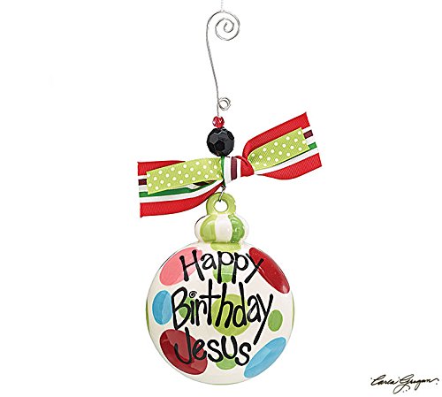 Happy Birthday Jesus Christmas Tree Ornament – Xmas Holiday Novelty Hanging Decoration Happy Birthday Jesus Christmas Tree Ornament – Xmas Holiday Novelty Hanging Decoration