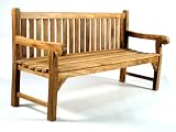Queensbury Grade 'A' Teak Garden 6ft / 180cm 4 Seater Bench Heavy Duty