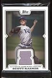 Scott Kazmir 2008 Topps Authentic Game Worn Uniform Swatch Card #TR-SK Tampa Bay Rays / Los Angeles Angels