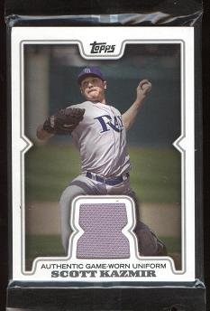 Scott Kazmir 2008 Topps Authentic Game Worn Uniform Swatch Card #TR-SK Tampa Bay Rays / Los Angeles Angels