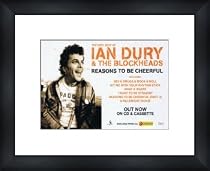 IAN DURY AND THE BLOCKHEADS Reasons to be Cheerful - Framed Original Advert