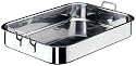 Paderno World Cuisine 23 5/8 Inch x 13 3/4 Inch Stainless Steel Roasting Pan