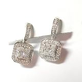 14K White Gold Diamond Earrings - 1.00 Ct.