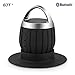 GJT®LP-03 Waterproof Wireless Bluetooth Shower Speakers IPX6 Water Resistant,Bathroom,Pool,Boat,Car,Outdoor Speakers,Rechargable Battery Support TF card and Aux-in Function(BLACK)