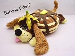 Banana Cakes Pancake Puppy Stuffed Plush Toy 12" L