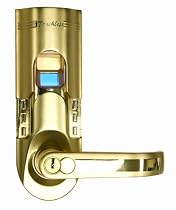 iTouchless Bio-Matic Fingerprint Door Lock For Left Hand Door, Gold