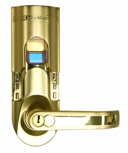iTouchless Bio-Matic Fingerprint Door Lock For Left Hand Door, Gold