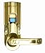 iTouchless Bio-Matic Fingerprint Door Lock For Left Hand Door, Gold