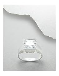CZ Ring In 92.5 Sterling Silver
