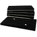 5 Black Velvet Continuous Slot Ring Trays Jewelry Showcase Displays