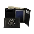 Oakland Raiders Embroidered Trifold Wallet