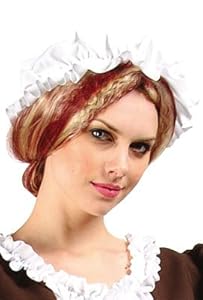 Women's White Colonial Mop Cap