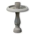 Bird Scene 280 Flower Pot Bird Bath Box, Stone Colored
