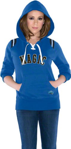 Orlando Magic Women's Touch Laced Up Fleece Hooded Sweatshirt - by Alyssa Milano