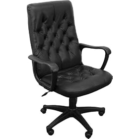 Leather Office Chair - High Back Executive Traditional Swivel Chair - CP-A136A01-GG by Flash Furniture