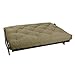 Mozaic Queen Size 10-inch Cotton Twill Futon Mattress, Khaki