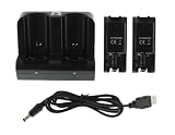 Playfect Nintendo Wiimote 2X Power Station - Black Edition (Wii)