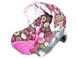 Custom Infant Car Seat Cover- Sew Precious Baby- Brown Pink... Custom Infant Car Seat Cover- Sew Precious Baby- Brown Pink...