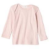 UndertheNileOrganicLongSleeveLapShoulderTee,Blush,12-18Months