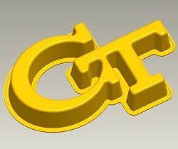 Georgia Tech Silicone Cake Pan & Stand