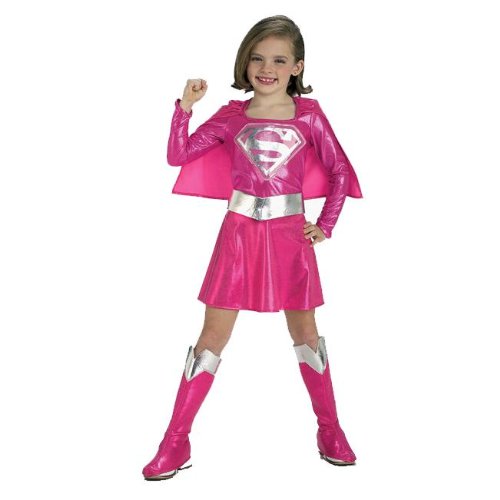  Pink Supergirl Toddler Costume