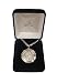 Sterling Silver Religious Saint Christopher Pendant Necklace 24"
