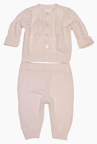 Ralph Lauren Baby Girl Cable Cardigan & Pant Set