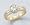 14K Two Tone Gold Moissanite Ring (Size: 6)