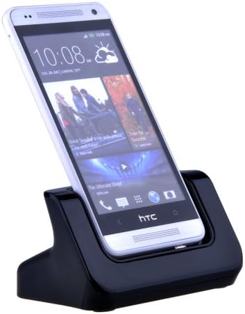 Patuoxun USB Desktop Cradle Docking Station for HTC ONE MINI HTC 601e Black