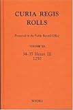 Curia Regis Rolls preserved in the Public Record Office XX (34-35 Henry III) (1250) (Curia Regis Rolls)