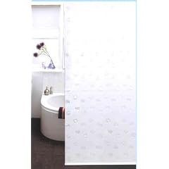 DUSCHROLLO als Duschvorhang 100% PEVA 140cm breit x 240 cm lang wei�