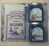 Hazelnut Scone Mix 18oz. with Marionberry and Raspberry Jelly 6oz. Crate