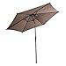 Giantex 9ft Patio Umbrella Outdoor, Market Table Umbrella w/Push Button Tilt and Crank, 180G Polyester Fabric and Sturdy Ribs, Sun Canopy Umbrellas for Patio Garden Beach Deck Pool